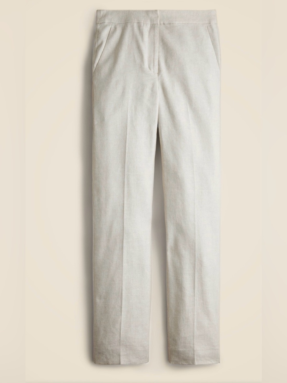 J Crew Kate Straight Leg pant in Linen stretch